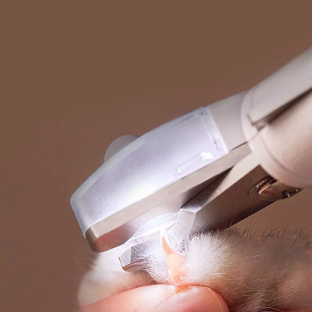 LED Pet Nail Clipper – Dog & Cat Nail Trimmer with Safety Baffle