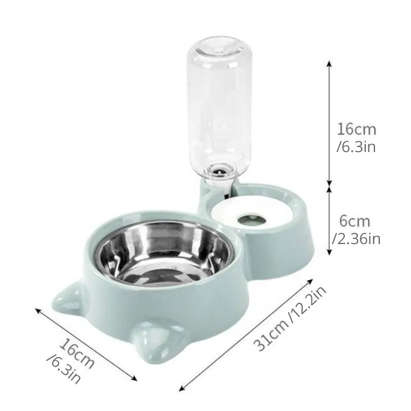AutoPet Feeder – Automatic Gravity Water & Food Bowl for Dogs & Cats