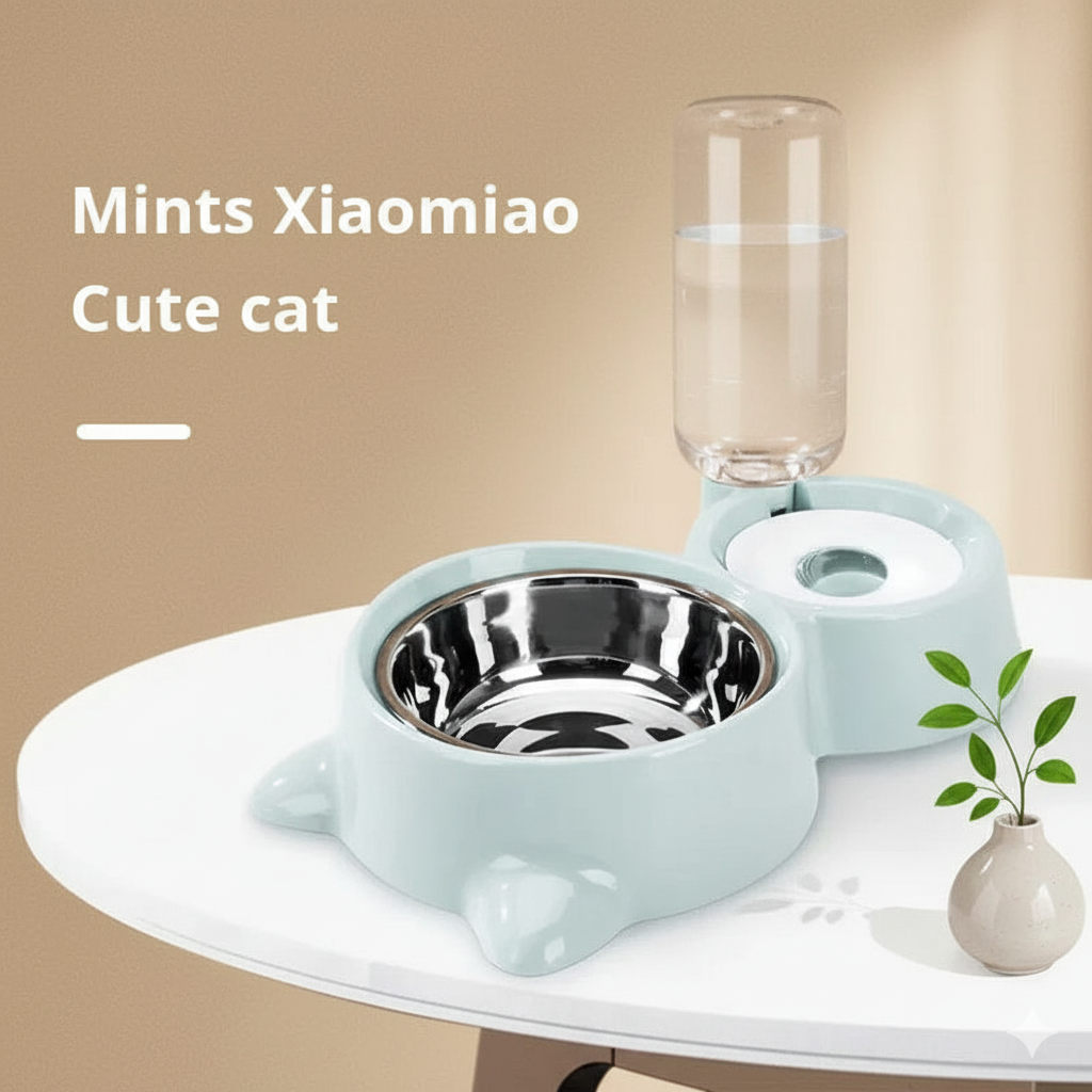 AutoPet Feeder – Automatic Gravity Water & Food Bowl for Dogs & Cats