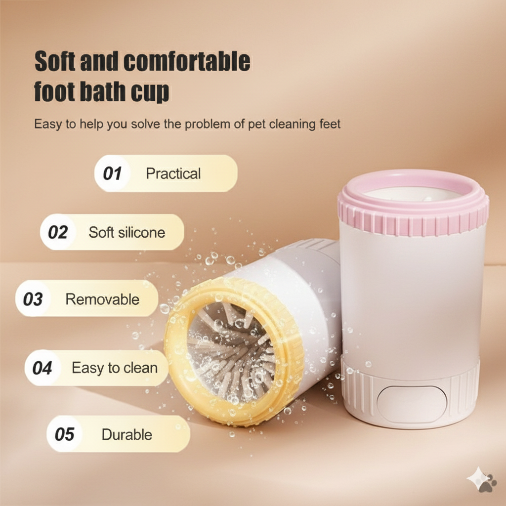 Automatic Dog Paw Cleaner | 2nd Gen No-Electric Paw Cleaner for Dogs
