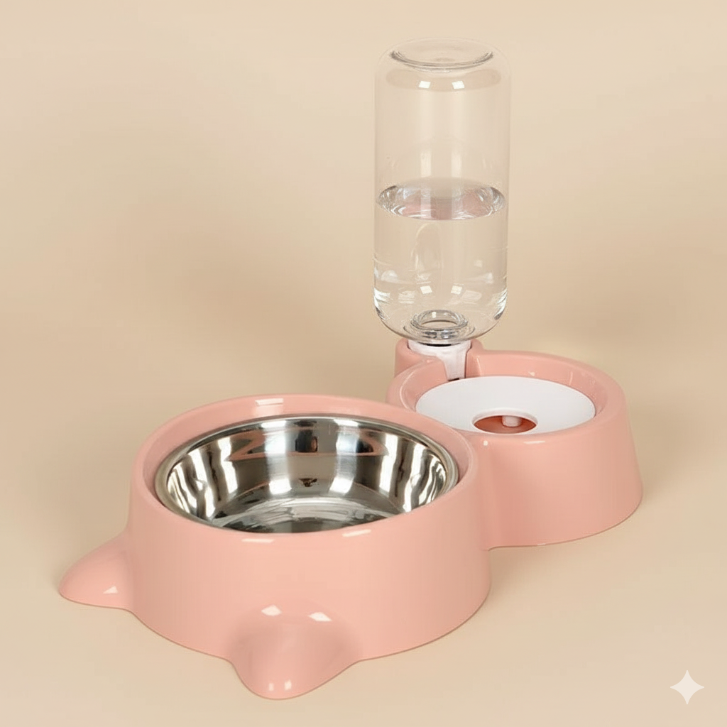 AutoPet Feeder – Automatic Gravity Water & Food Bowl for Dogs & Cats