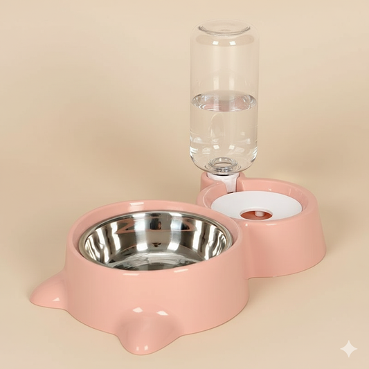 AutoPet Feeder – Automatic Gravity Water & Food Bowl for Dogs & Cats